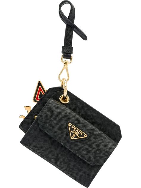 black prada bag with coin purse|prada coin purse keychain.